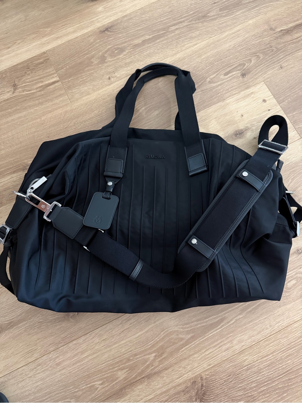 RIMOWA Black Never Still Nylon Duffel Bag Large